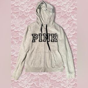 PINK Victoria's Secret Light Gray Hoodie